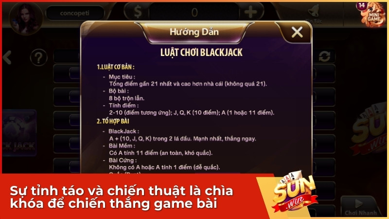 Sự tỉnh táo và chiến thuật là chìa khóa để chiến thắng game bài.